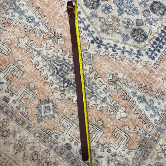 Vintage Christian Dior Burgundy Bordeaux Deep Red 100% AUTHENTIC Leather Belt. - Picture 10 of 10